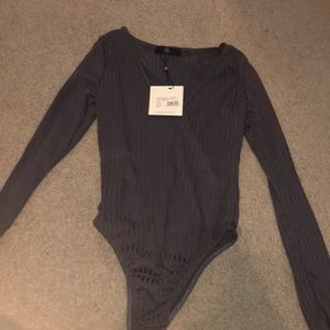 Grey bodysuit